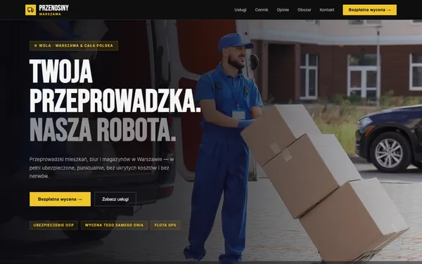Podgląd strony — Przenosiny Warszawa